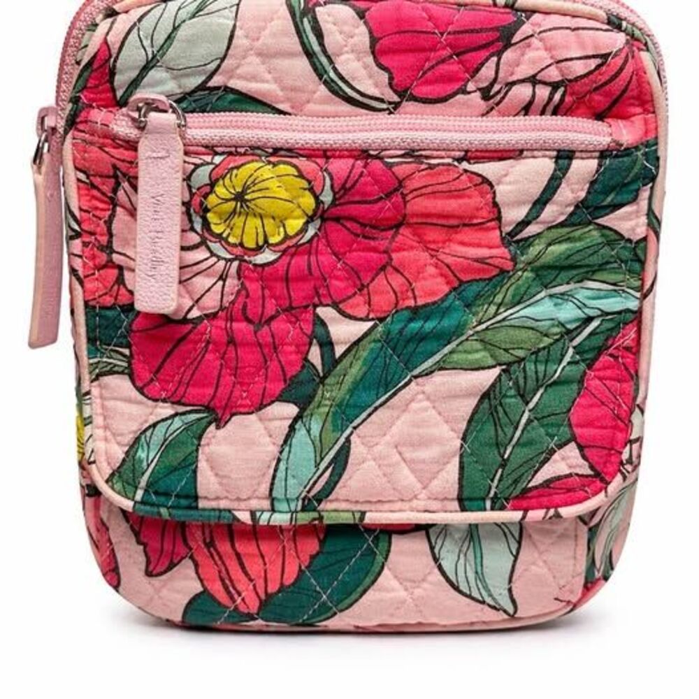 Vera Bradley Mini Hipster Bag Vintage Floral Purse Pink Flowers